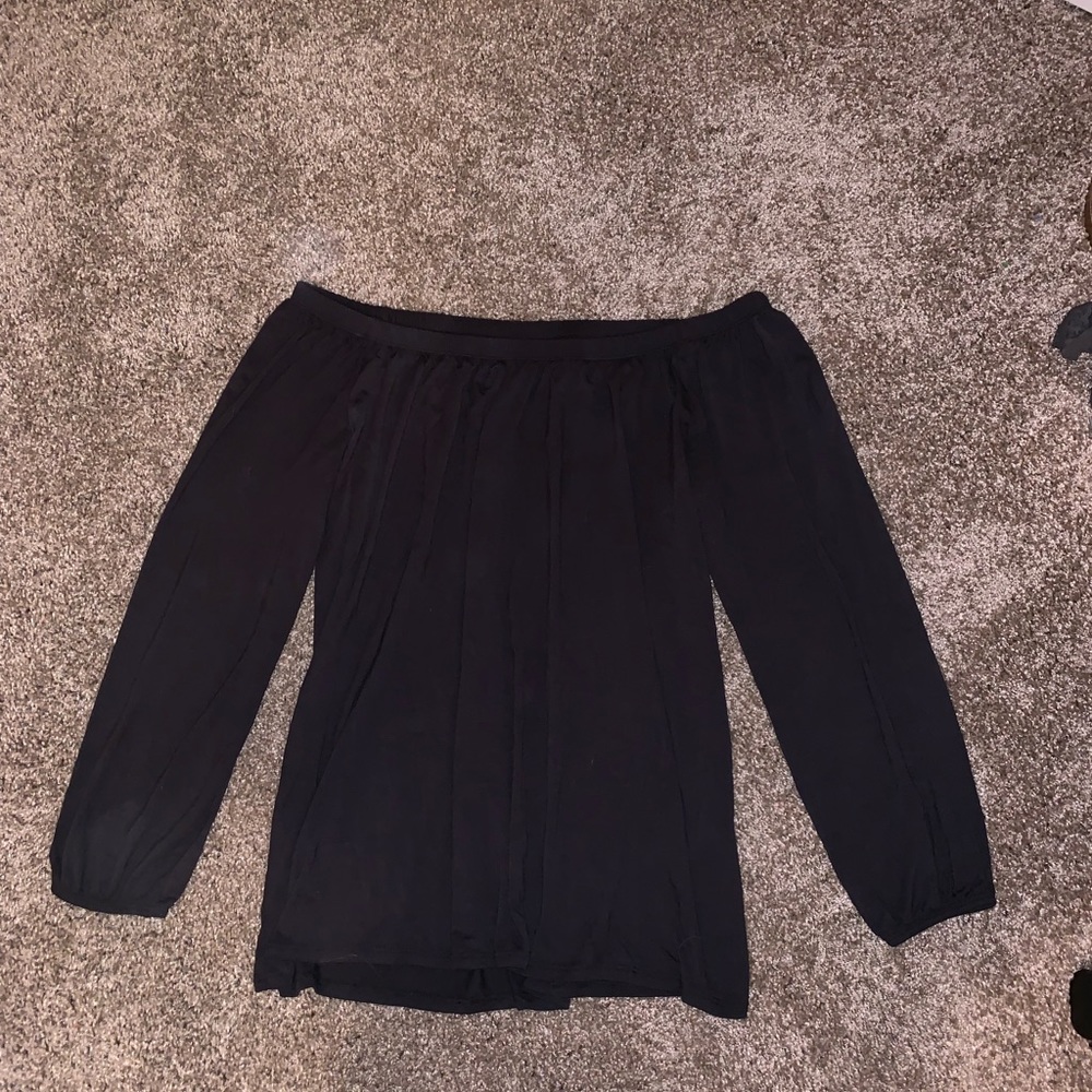 Black long sleeve top